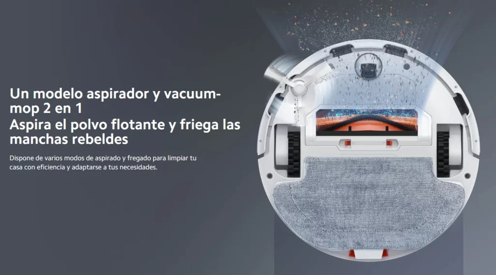 Xiaomi Mi Robot Vacuum-Mop 2S - Blanco aspira y friega
